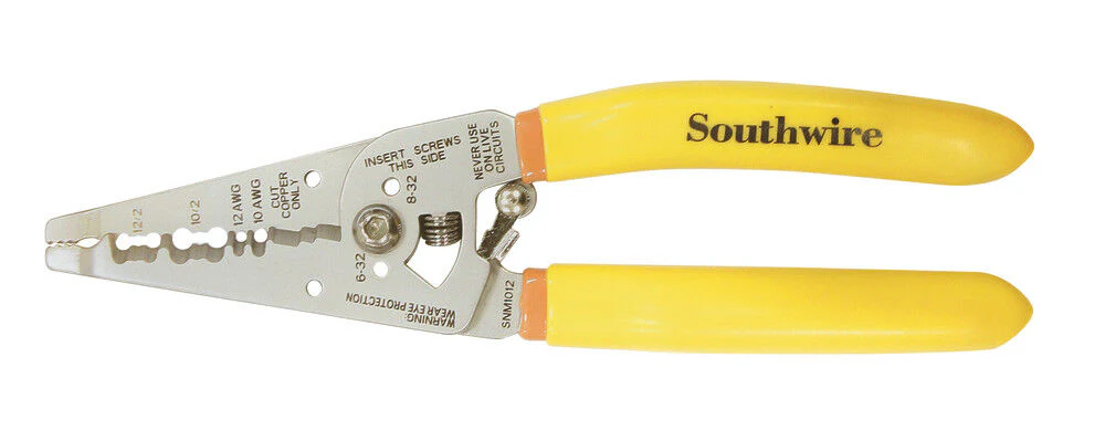 Southwire 10-12 AWG Ergonomic Handles NM Cable Wire Stripper/Cutter - Image 2