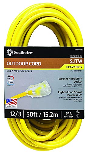 Southwire 2588SW0002 Outdoor Extension Cord 12/3 SJTW 50'