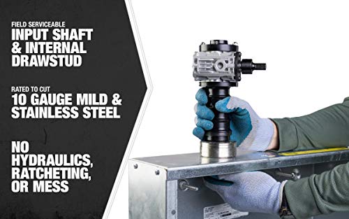 Southwire MP-XD Max Punch, Knockout Tool Used with Cordless Drill, Virtually Universal, Heavy Duty Cutting, Quick Accurate Knockouts - Image 12