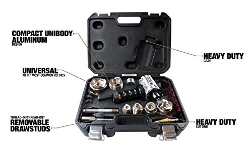 Southwire MP-XD Max Punch, Knockout Tool Used with Cordless Drill, Virtually Universal, Heavy Duty Cutting, Quick Accurate Knockouts - Image 14