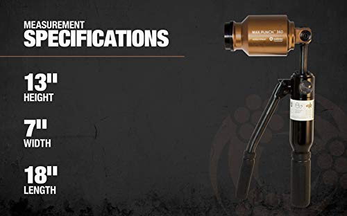 Southwire MP-XD Max Punch, Knockout Tool Used with Cordless Drill, Virtually Universal, Heavy Duty Cutting, Quick Accurate Knockouts - Image 6