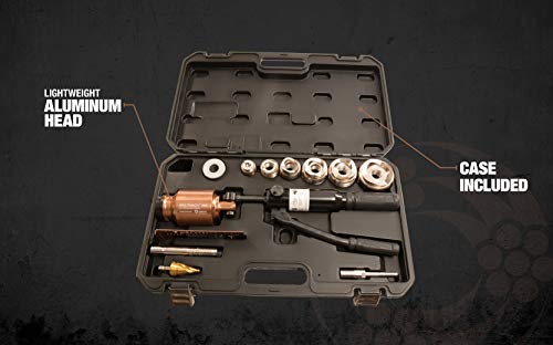 Southwire MP-XD Max Punch, Knockout Tool Used with Cordless Drill, Virtually Universal, Heavy Duty Cutting, Quick Accurate Knockouts - Image 8