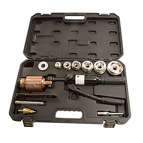 Southwire MP-XD Max Punch, Knockout Tool Used with Cordless Drill, Virtually Universal, Heavy Duty Cutting, Quick Accurate Knockouts - Image 9