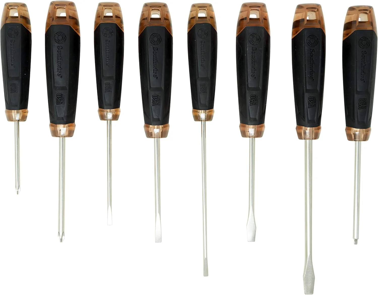 Southwire SDSET8US USA 8 Piece Screwdriver Set: 3", 4" and 6" Shank - Image 2