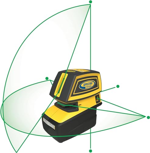 Spectra Precision Multi-Purpose Laser Tool with Green Beam Cross Lines and 5 Alignment Points, Automatic Self-Leveling, Storage Case - Image 6