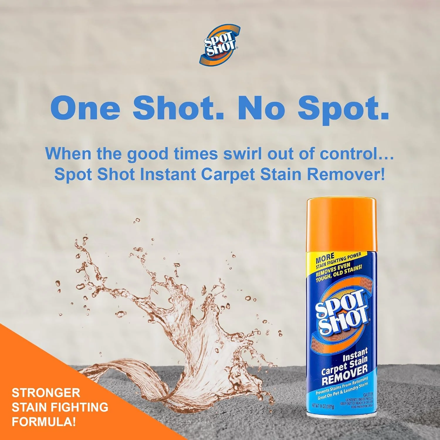 Spot Shot Instant Carpet Stain Remover Aerosol 14 oz can (Pack of 2) - Image 2