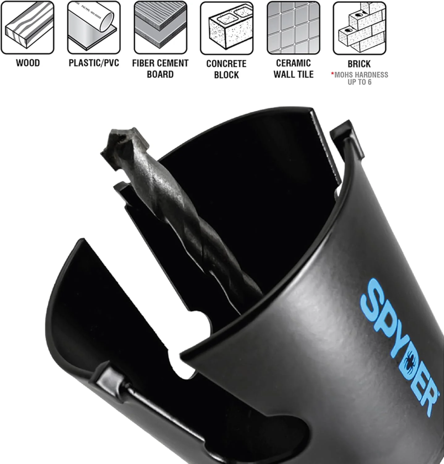Spyder 14-Piece Carbide Tipped Deep Cut Hole Saw Kit - Image 7