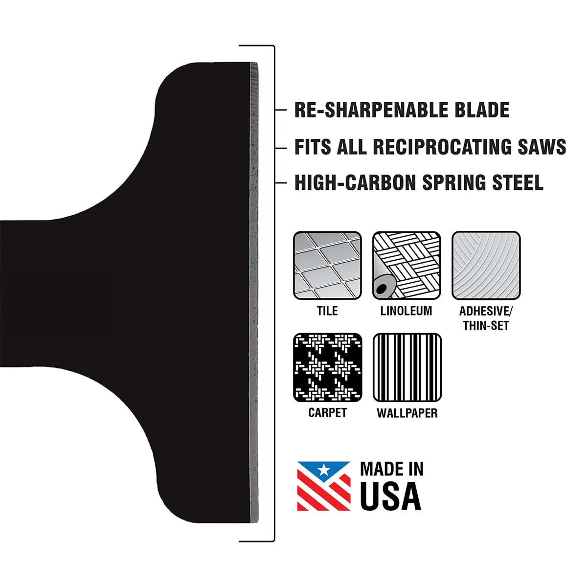 Spyder 000108 4-Inch Scraper Blade Attachment for Reciprocating Saws, for Removing Tile, Linoleum, Adhesives, and More - Image 3