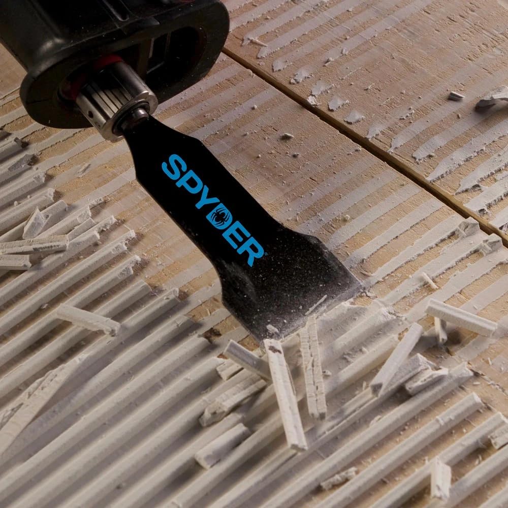 Spyder 000108 4-Inch Scraper Blade Attachment for Reciprocating Saws, for Removing Tile, Linoleum, Adhesives, and More - Image 5