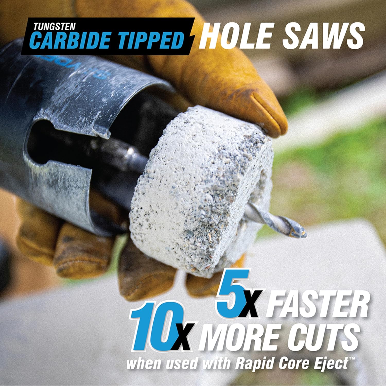 Spyder 600052CF 6-inch Diameter Carbide Tipped Hole Saw, for Fiber Cement Board, Wood, PVC, Plastic, Concrete Block, Ceramic Tile, and More - Image 6
