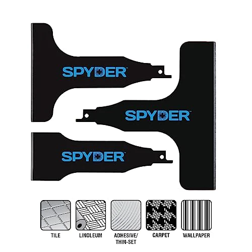Spyder Scraper 00138 Scraping Tool Attachment for Reciprocating Saws, Black, 2-Inch - Image 3