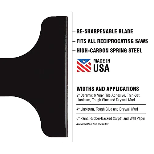Spyder Scraper 00138 Scraping Tool Attachment for Reciprocating Saws, Black, 2-Inch - Image 4