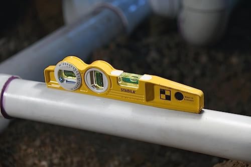 STABILA Die Cast Magnetic Torpedo with 360-degree vial and V-groove frame - Image 3