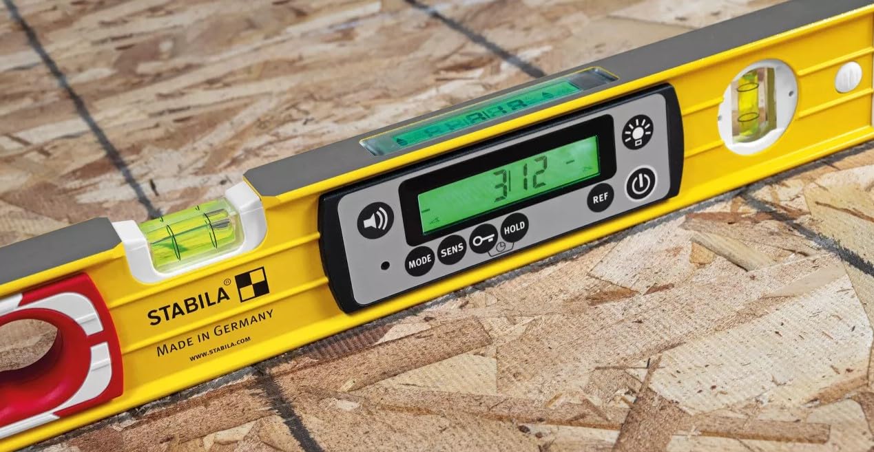 STABILA 48 In. 196 DL IP67 Digital Tech Level with Case, Yellow - Image 7