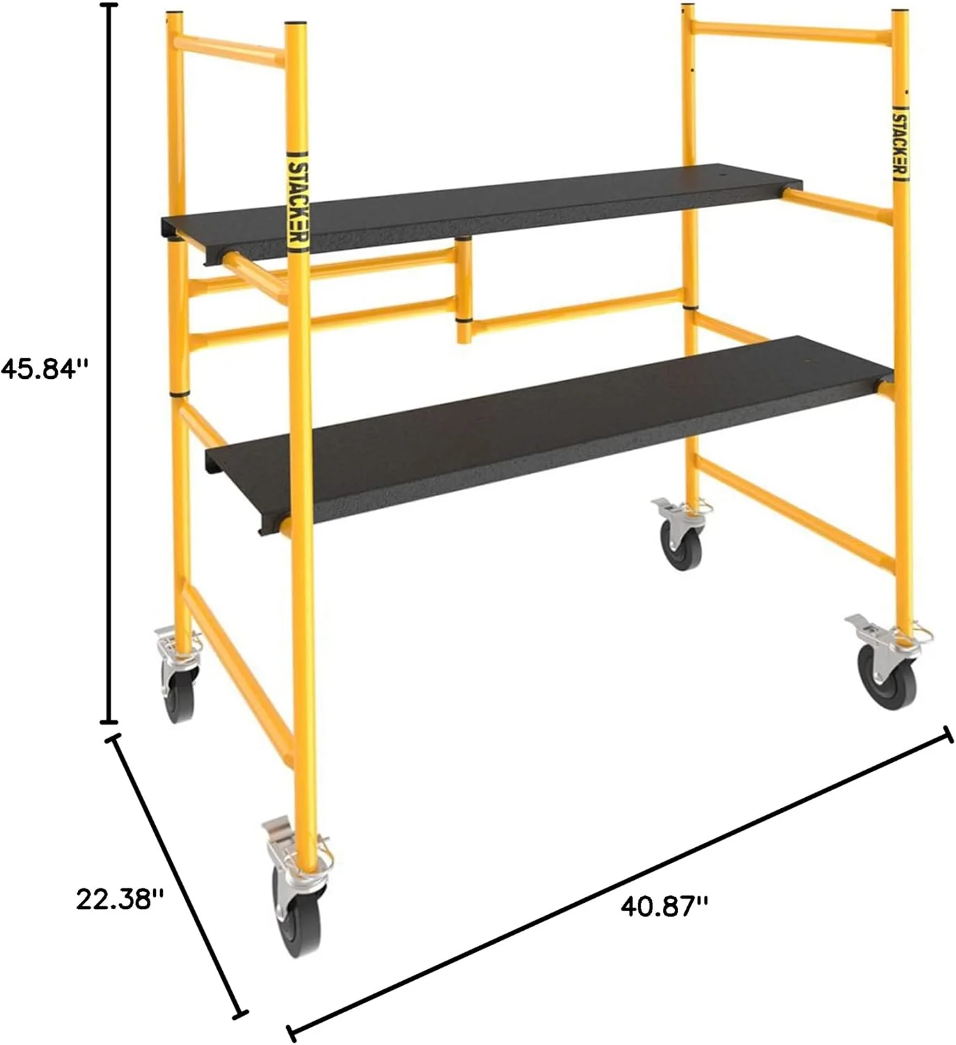 Stacker S-IRS400 4FT High Portable Scaffold, 500 lb Capacity, Indoor DIY Work Platform for Home Projects - Image 3