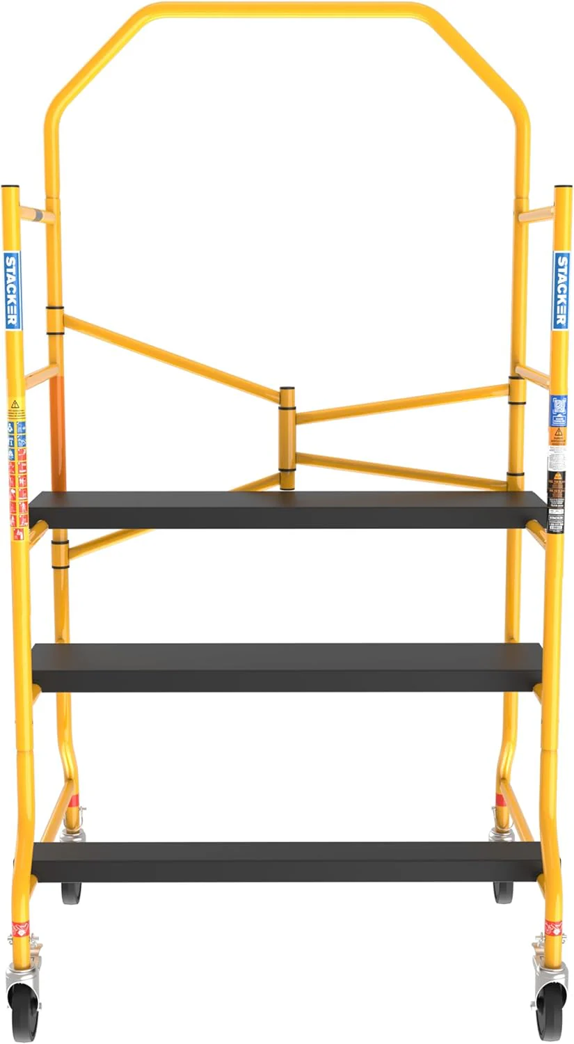 Stacker S-IRM4G0 5FT High Portable Scaffold, 750 lb Capacity, Indoor Utility Work Platform for Interior Projects - Image 2