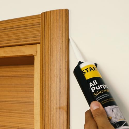 Stanley All Purpose RTV Silicone Sealant - 1x10.1 fl. oz. Translucent, Window and Door Caulk,%100 Silicone Waterproof and Flexible Sealar for Kitchen & Bathroom, Cartridge, 1 Pack - Image 4