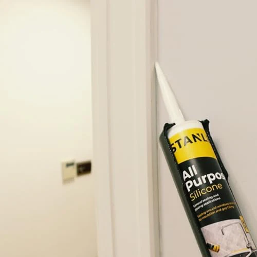 Stanley All Purpose RTV Silicone Sealant - 1x10.1 fl. oz. Translucent, Window and Door Caulk,%100 Silicone Waterproof and Flexible Sealar for Kitchen & Bathroom, Cartridge, 1 Pack - Image 5