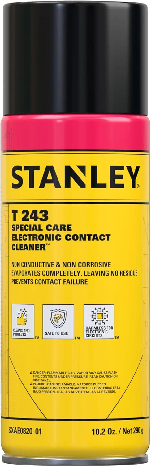 STANLEY Electronic Contact Cleaner Spray for Circuit Boards, Switches, Plugs, Relays, Connectors, 10.2 oz (Pack of 1) - Image 2