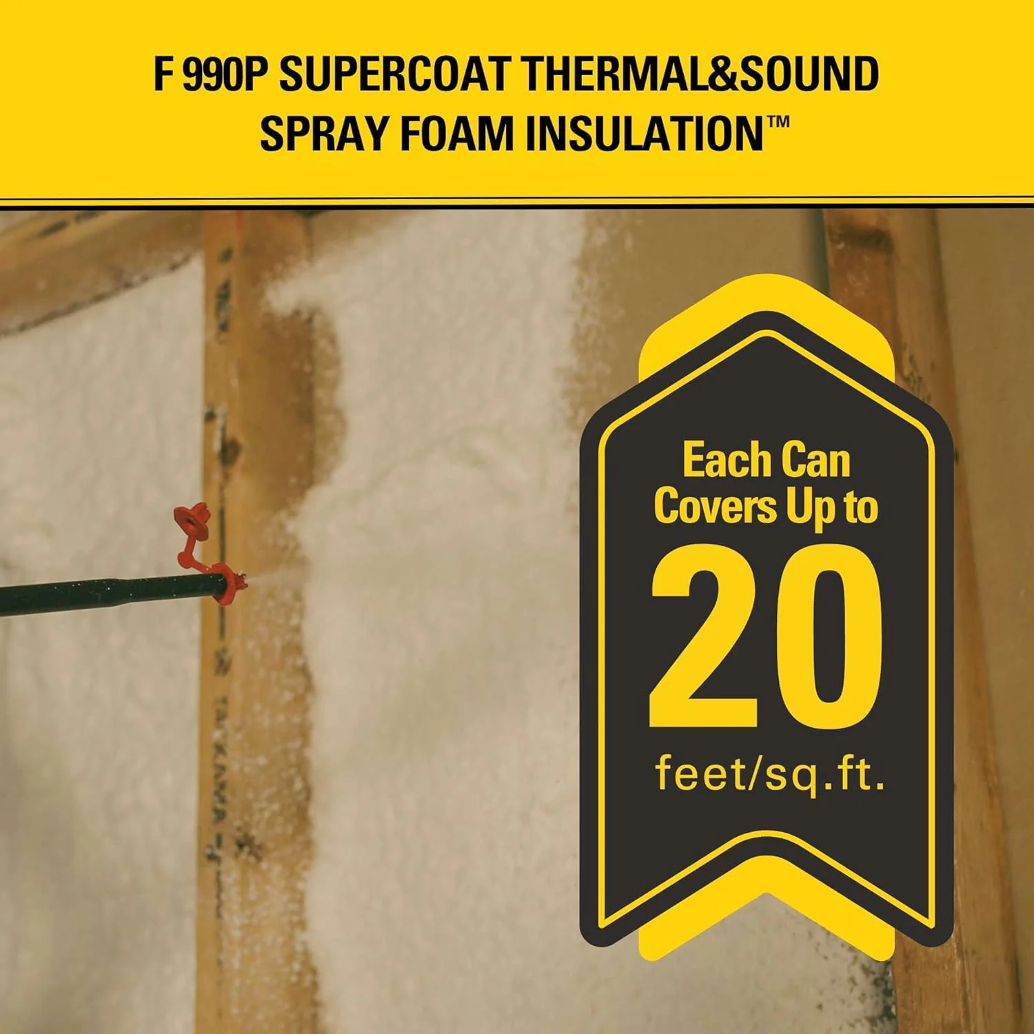 STANLEY F 990P Supercoat Thermal & Sound Spray Foam Insulation (Pack of 6) - Image 5