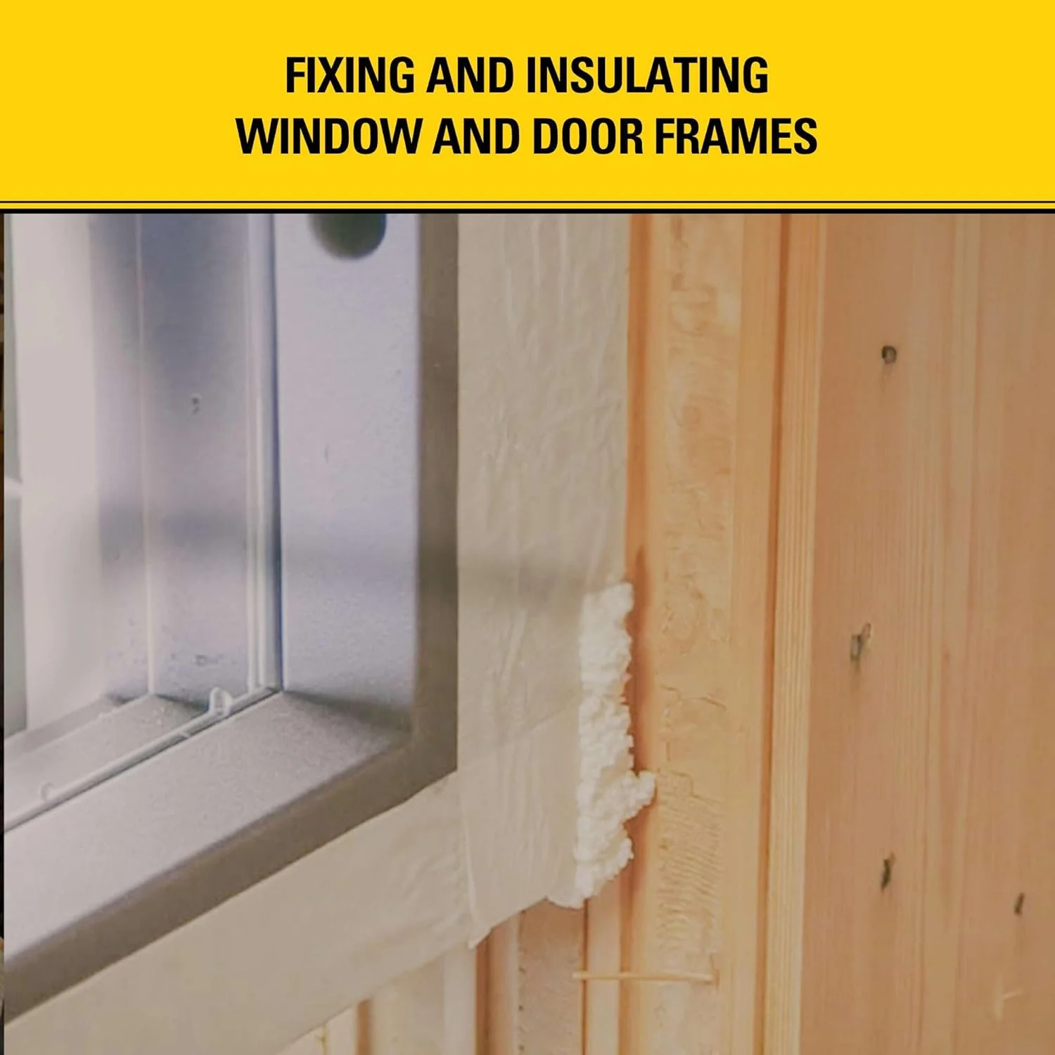 Stanley F993 Expanding Foam Sealant Spray, Gaps & Cracks Filler, PestBlocker for Indoor/Outdoor Use, Paintable, Waterproof, Polyurethane Insulation Foam with Straw Applicator, 12 oz (Pack of 2) - Image 5