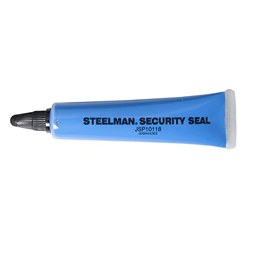Steelman JSP10118 1-Ounce Security Seal, Bright Blue, Adheres to Both Metal and Plastic, Durable, Quick-Drying (Pack of 10) - Image 3