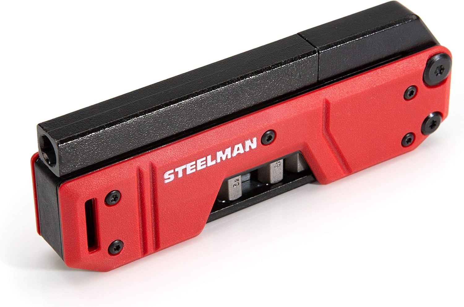 Steelman 60713 10-In-1 Multi-Tip Folding Magnetic Pocket Screwdriver with Carrying Clip and Bottle Opener, Includes 3/16" and 1/4" Slotted, PH1, PH2, T15, T20, S1 and S2 Bits - Image 2