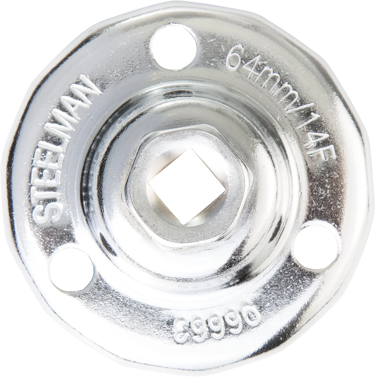 Steelman 96663 64mm x 14 Flute Oil Filter Cap Wrench, 3-8 inch Drive, Low-Profile Design for Confined Space - Image 2