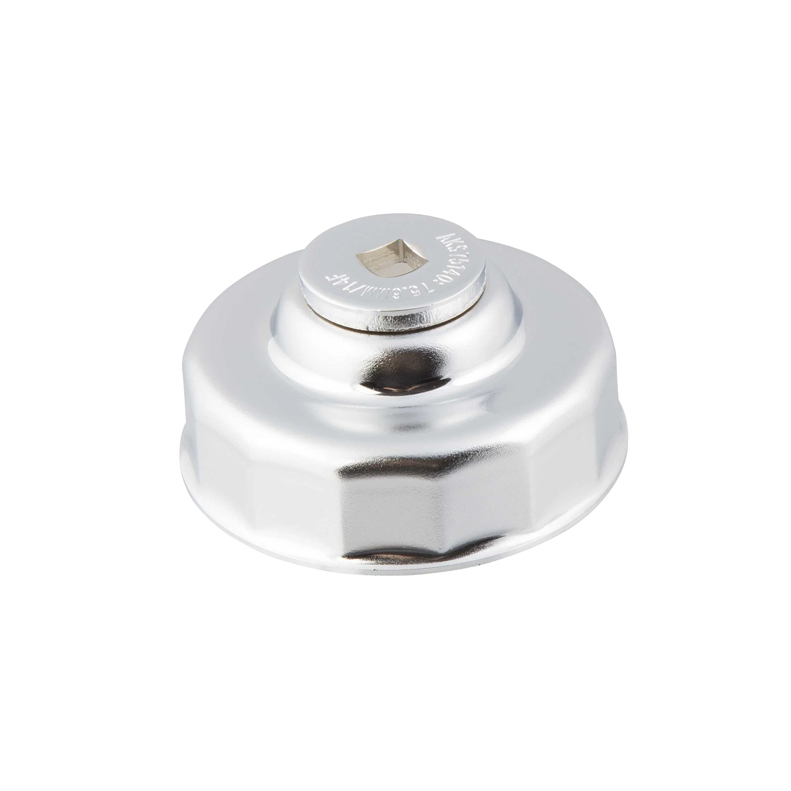 Steelman 95989 75.6mm x 14 Flute Oil Filter Cap Wrench, 3/8-inch Drive, Low-Profile Design for Confined Space