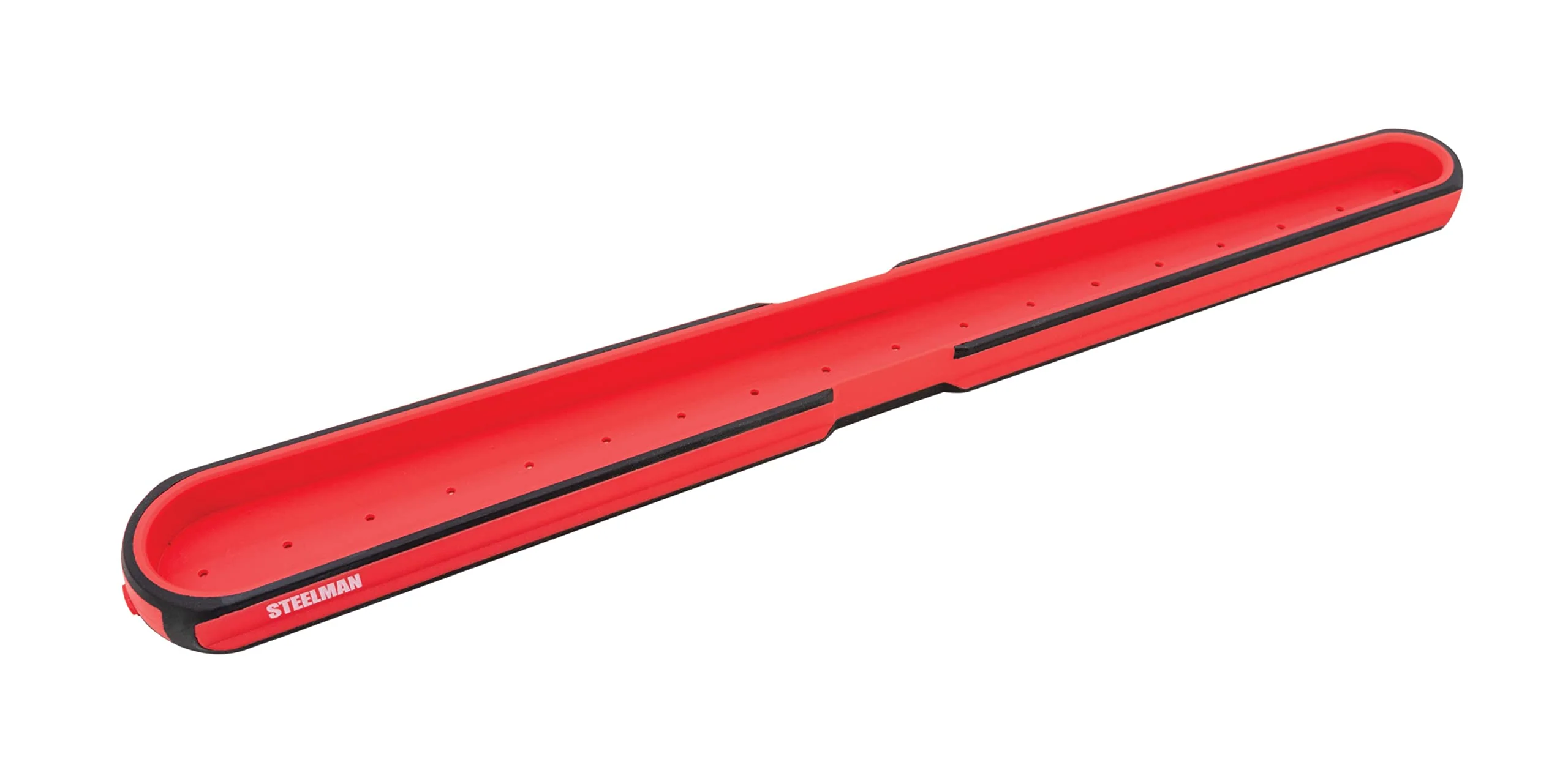 Steelman 75106 Large 18-Inch Long Magnetic Steel Socket Storage and Parts Accessory Tray