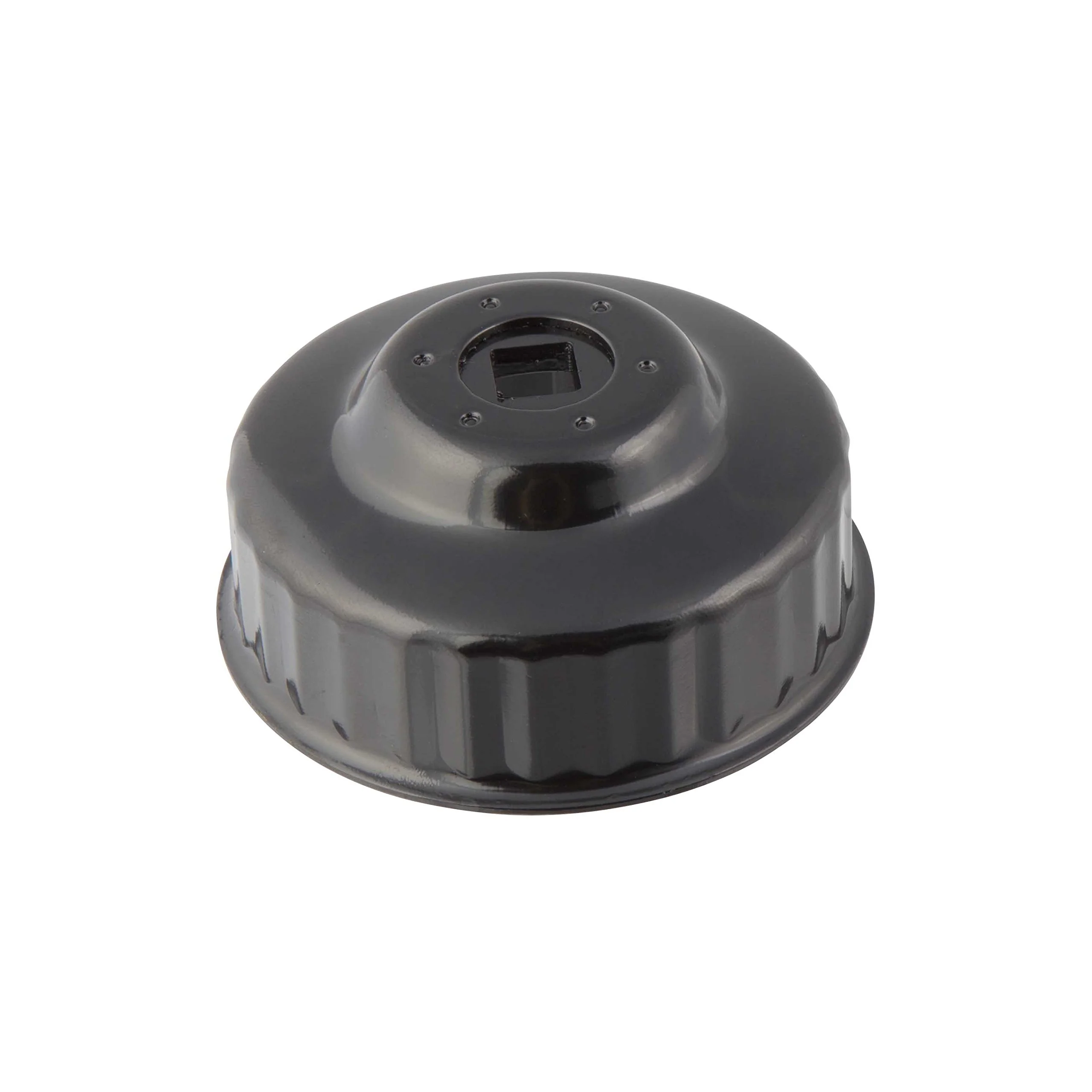 Steelman 06127 76mm x 30 Flute Low Profile Oil Filter Cap Wrench Socket for Confined Screw-In Filters, 3/8-inch Drive, Durable Chrome Vanadium Steel