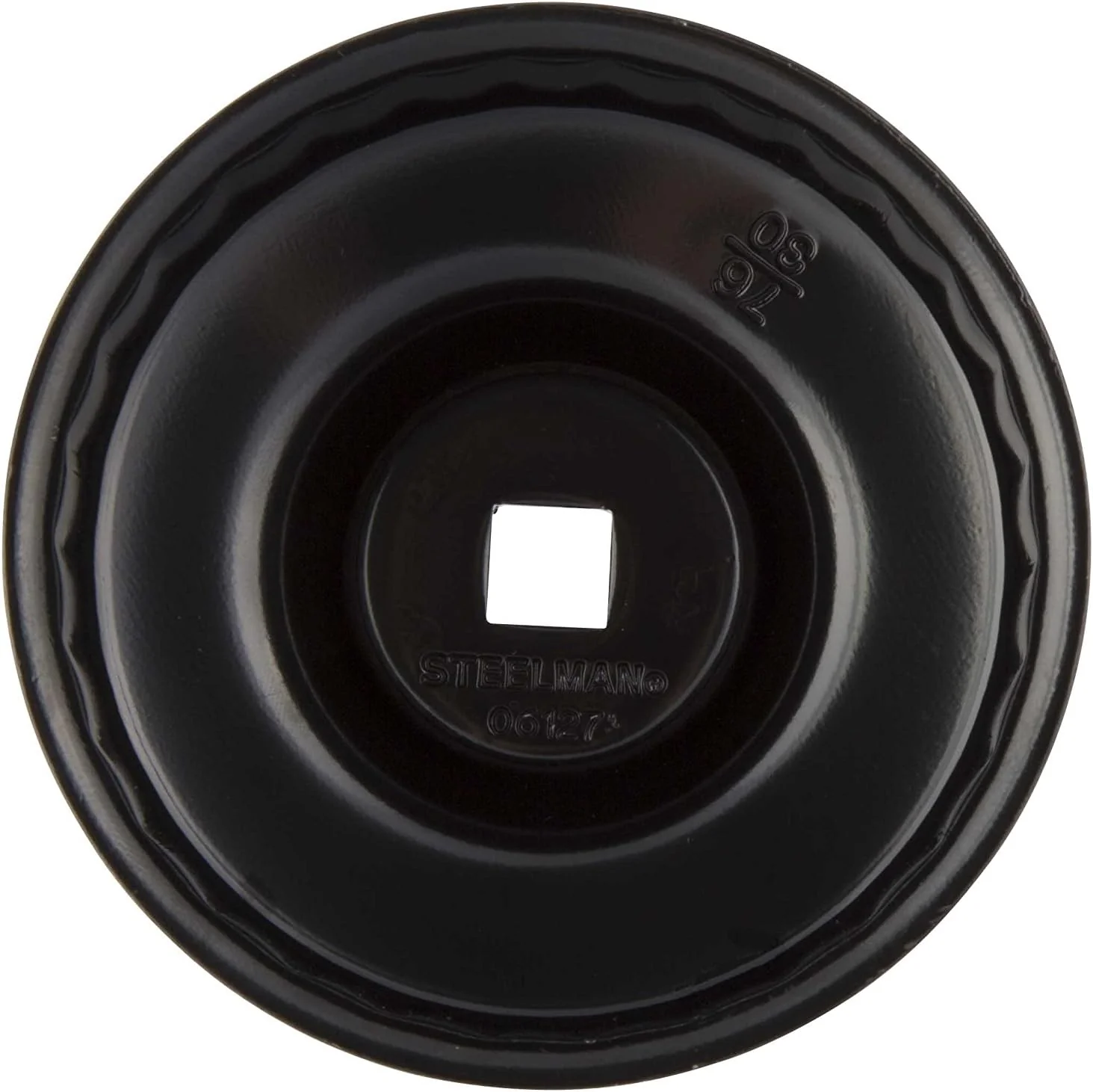 Steelman 06127 76mm x 30 Flute Low Profile Oil Filter Cap Wrench Socket for Confined Screw-In Filters, 3/8-inch Drive, Durable Chrome Vanadium Steel - Image 3