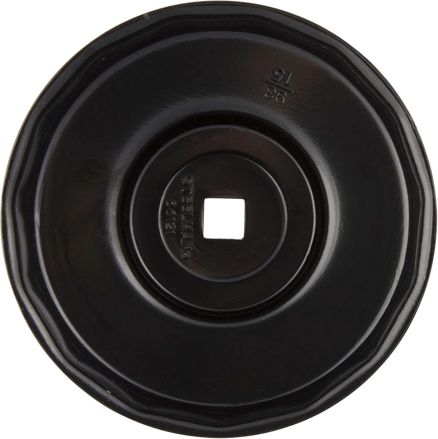Steelman 06121 93mm x 15 Flute Low Profile Oil Filter Cap Wrench Socket for Confined Screw-In Filters, 3/8-inch Drive, Durable Chrome Vanadium Steel - Image 3
