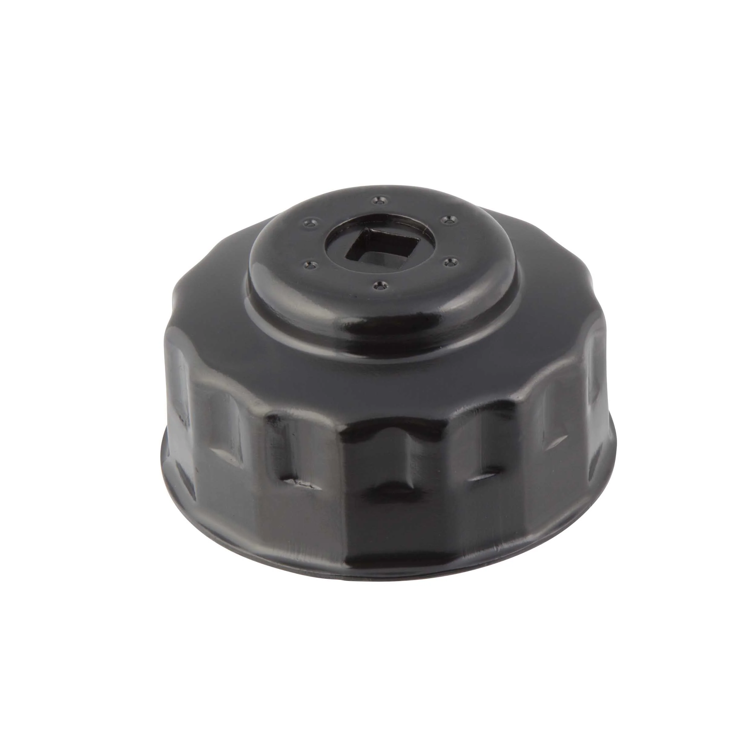 Steelman 06118 Low Profile Oil Filter Cap Wrench Socket 75mm and 77mm x 15 Flute, 3/8-inch Drive, Heavy Duty Chrome Vanadium Steel