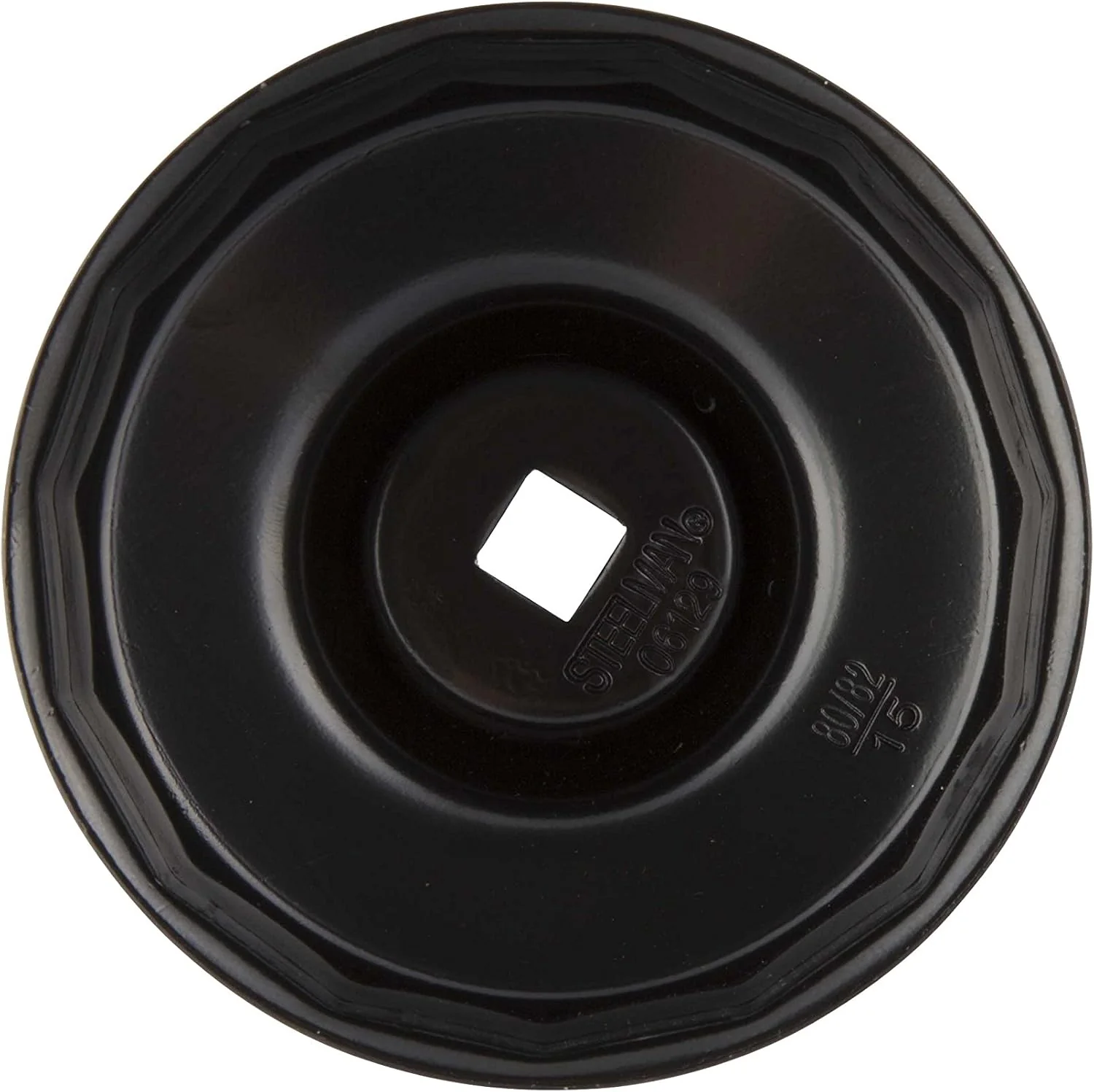 Steelman Low Profile Oil Filter Cap Wrench Socket 80mm and 82mm x 15 Flute, ⅜-inch Drive, Heavy Duty Chrome Vanadium Steel - Image 3