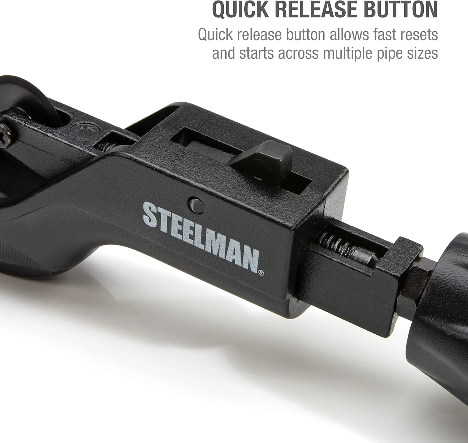 Steelman 42567 Metal Pipe and Tube Feed Cutter, Cuts 1-5/8-inch Tube Including Copper, Brass, Aluminum, ABS, and PVC, Die Cast Steel Body, Hardened Steel Blades - Image 6