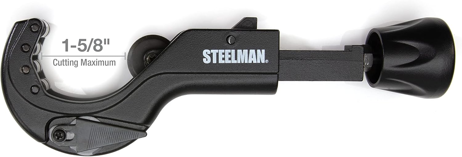 Steelman 42567 Metal Pipe and Tube Feed Cutter, Cuts 1-5/8-inch Tube Including Copper, Brass, Aluminum, ABS, and PVC, Die Cast Steel Body, Hardened Steel Blades - Image 9