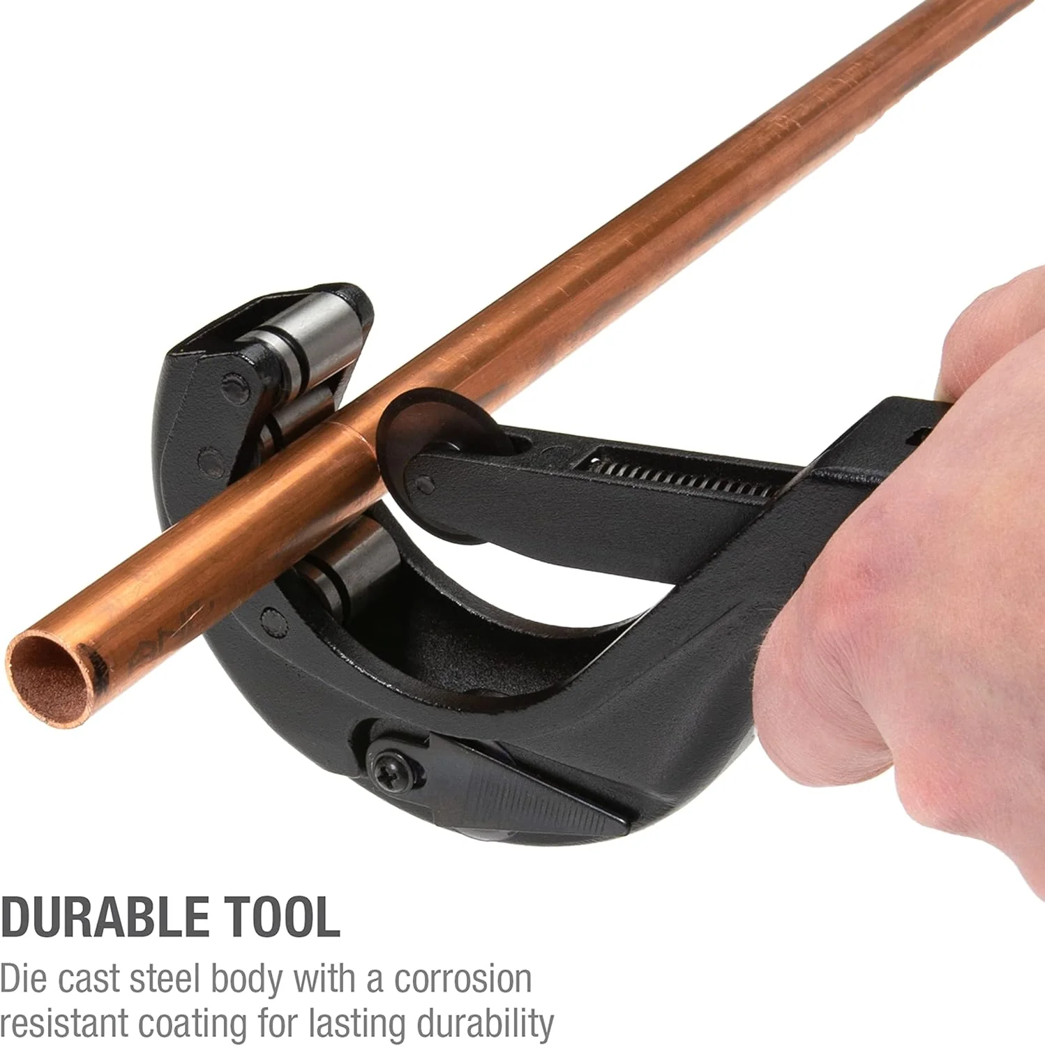 Steelman 42568 Metal Pipe and Tube Feed Cutter, Cuts 2-1/2-inch Tube Including Copper, Brass, Aluminum, ABS, and PVC, Die Cast Steel Body, Hardened Steel Blades - Image 8