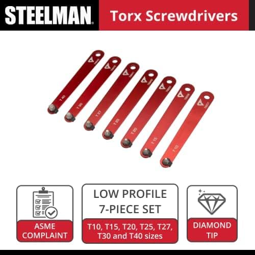 STEELMAN PRO 78936 7-Piece Diamond Tipped Low Profile Torx Screwdriver Set - Image 2