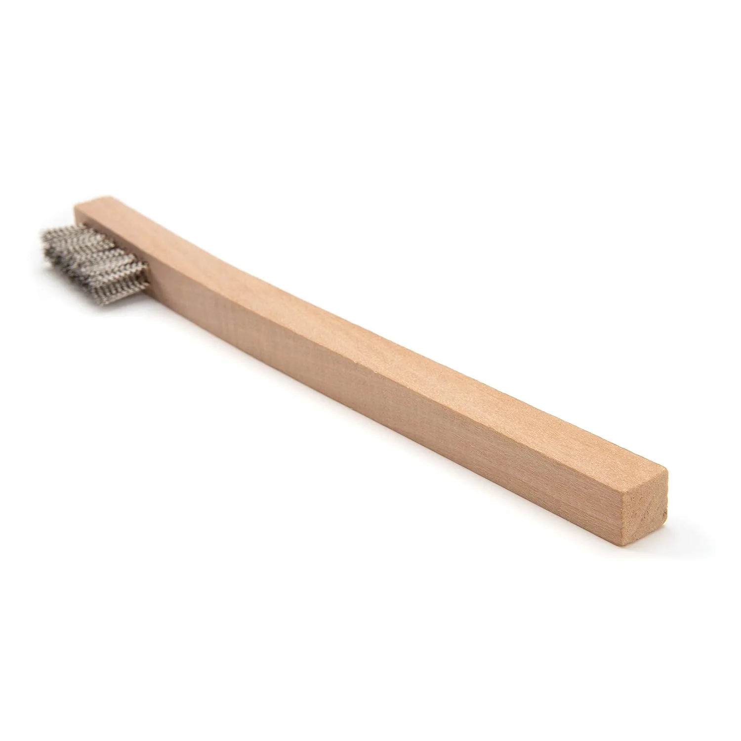 Steelman 42563 Stainless Steel 1200-Bristle Count Wire Brush for Mechanics and Painters, Removes Rust and Paint from Metals, Wood Handle (Pack of 10) - Image 4