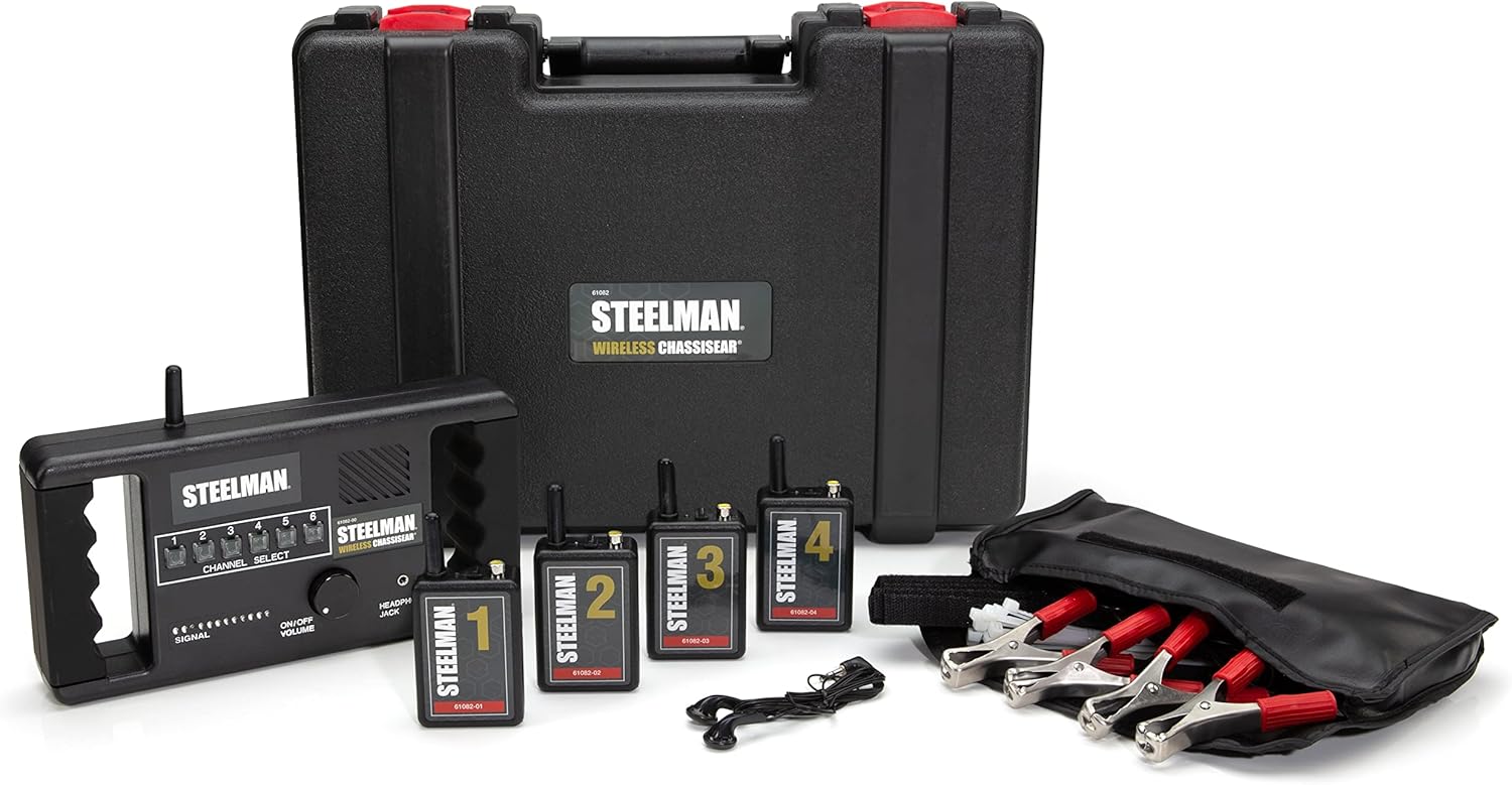 Steelman 61082 Wireless ChassisEAR Auto Diagnostic Tool Kit, Identify The Cause of Troubling Vehicle Noises, 4 Transmitters with 50-Foot Range - Image 2