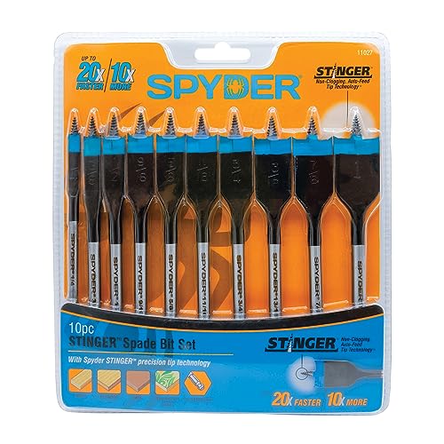 Stinger 10pc Assorted Woodboring Spade Bit Set - Image 2
