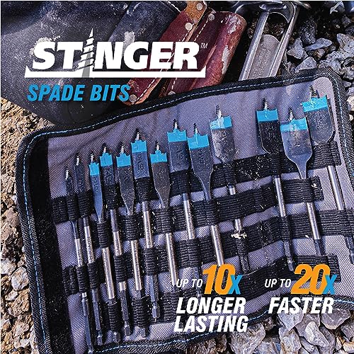 Stinger 10pc Assorted Woodboring Spade Bit Set - Image 3