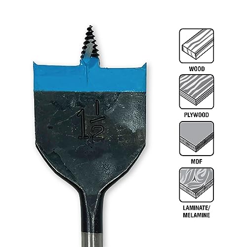 Stinger 10pc Assorted Woodboring Spade Bit Set - Image 4