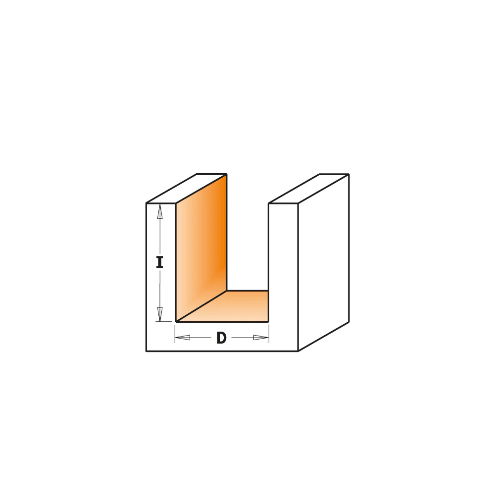 STRAIGHT BIT Z2 S=1/4 D=5/8x3/4x2-5/8'' RH - Image 2