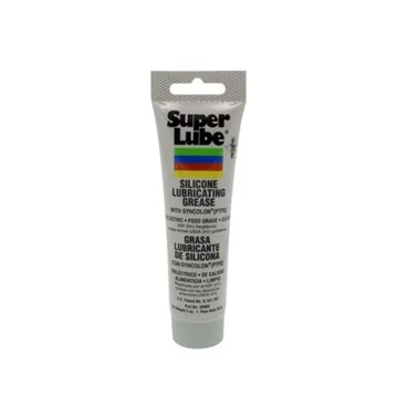 Super Lube Silicone Lubricating Grease with PTFE, 3 oz Tube, Translucent White
