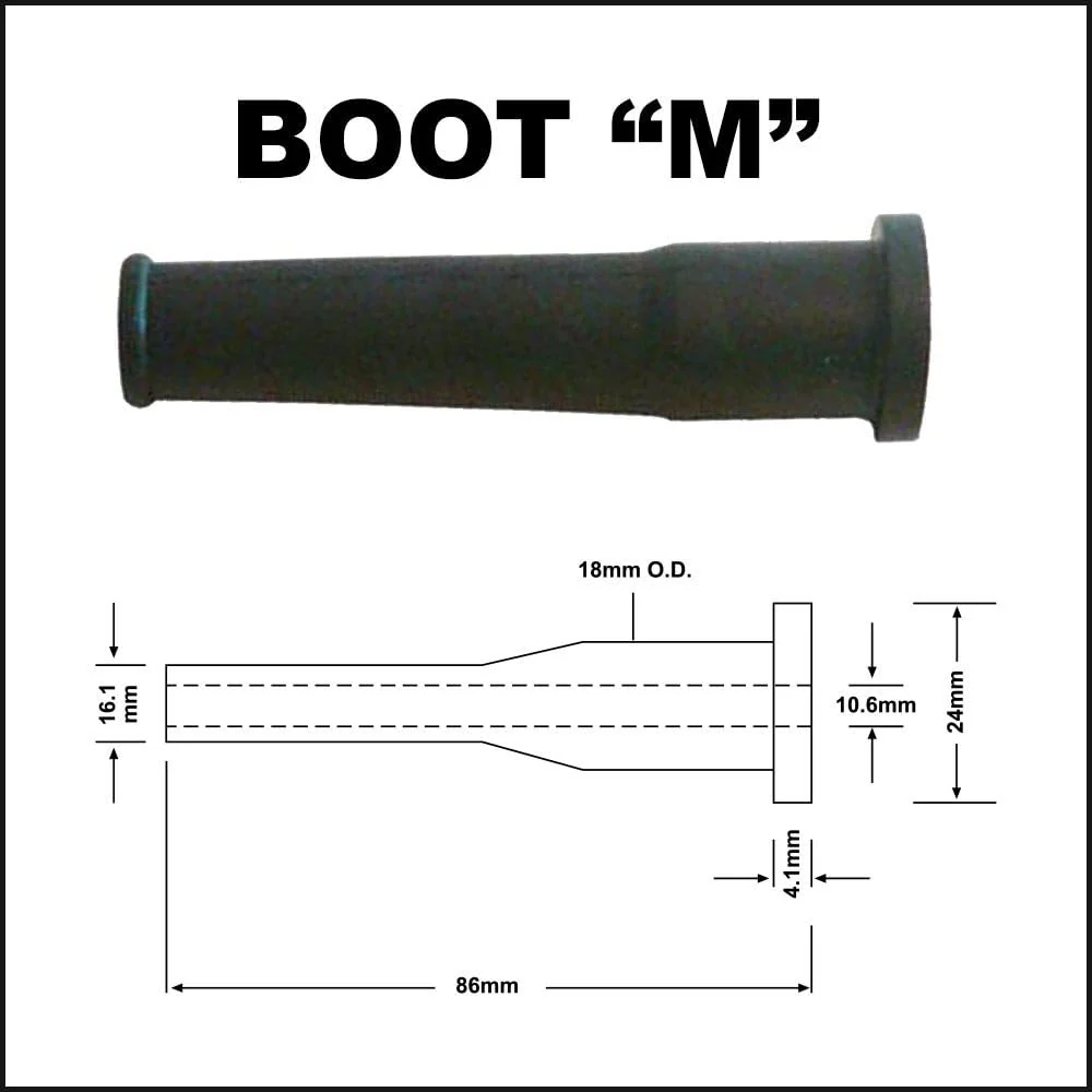 Superior Electric Boot-M Strain Relief / Cord Protector Rubber Boot Compatible with 12/3, 14/3 AWG Electrical Cords (Replaces OEM# 44-76-0210) - Image 2