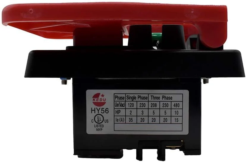 Superior Electric SW56 Large Table Saw Push Button Switch for Table Saws 35A/20A -120V/230V - Image 5