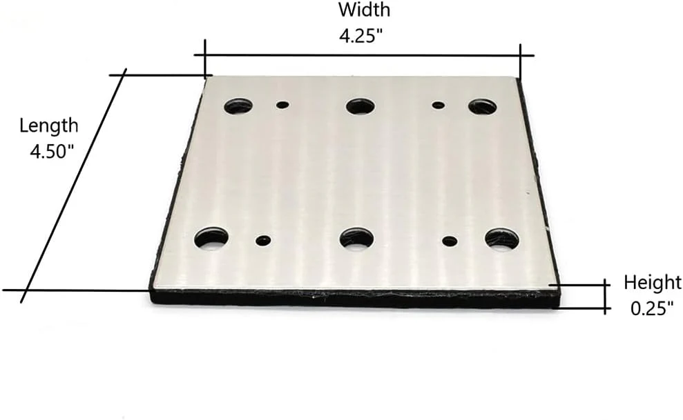 SPD19 1/4 Sheet, 6 Hole Stick on Square Sanding Pad, Replaces: Milwaukee 14-67-0275 & Ridgid 200202538 - Image 7