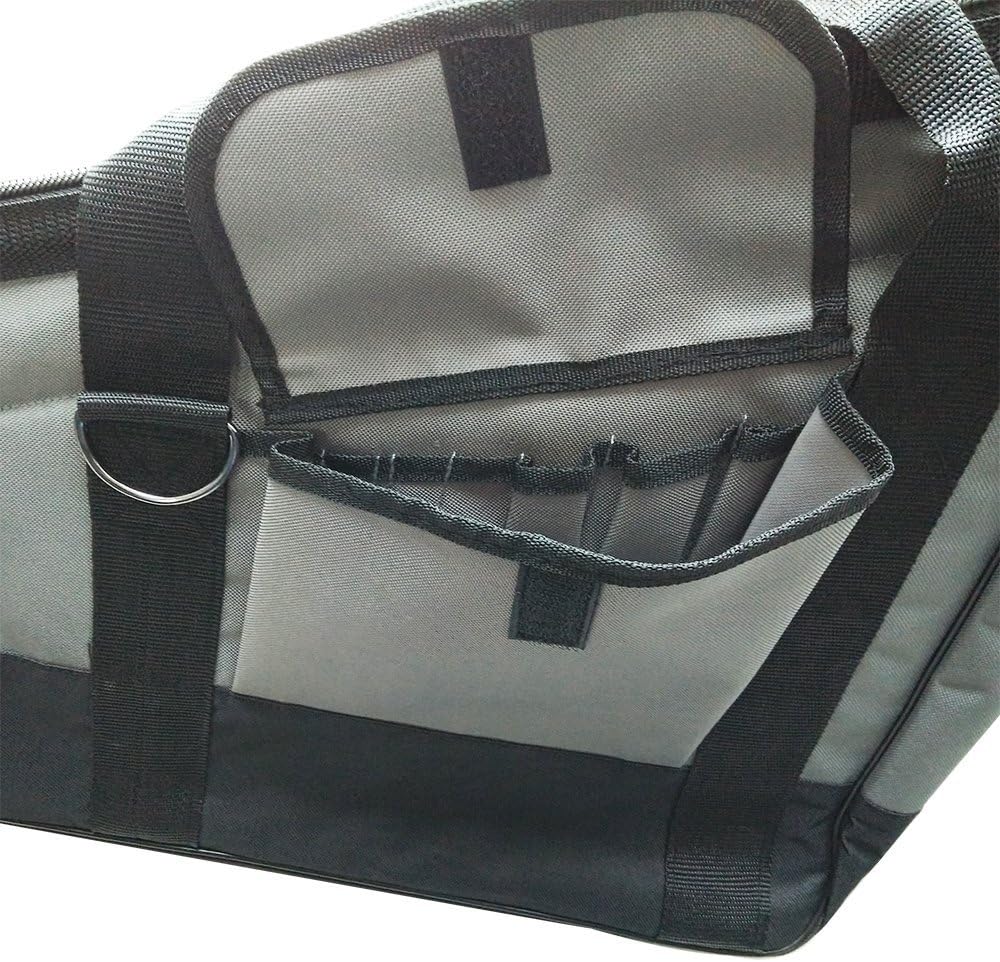 Superior Parts H850 22" Long x 16" x 8" Tall x 4" Wide Heavy-Duty Framer Nail Gun Tool Bag with Extra Storage Pockets - Image 3